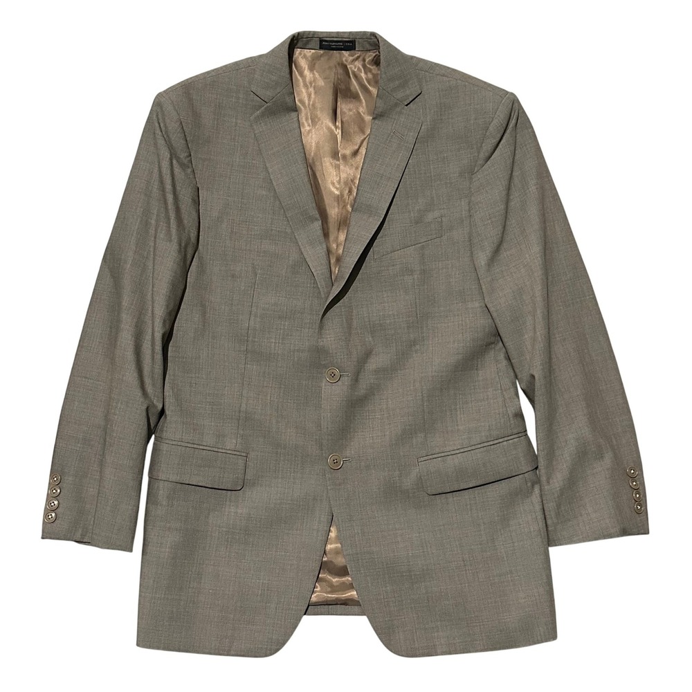 John Varvatos Bedford ST-N-SC Mens Blazer Jacket 42R Wool Tan Brown Two Button